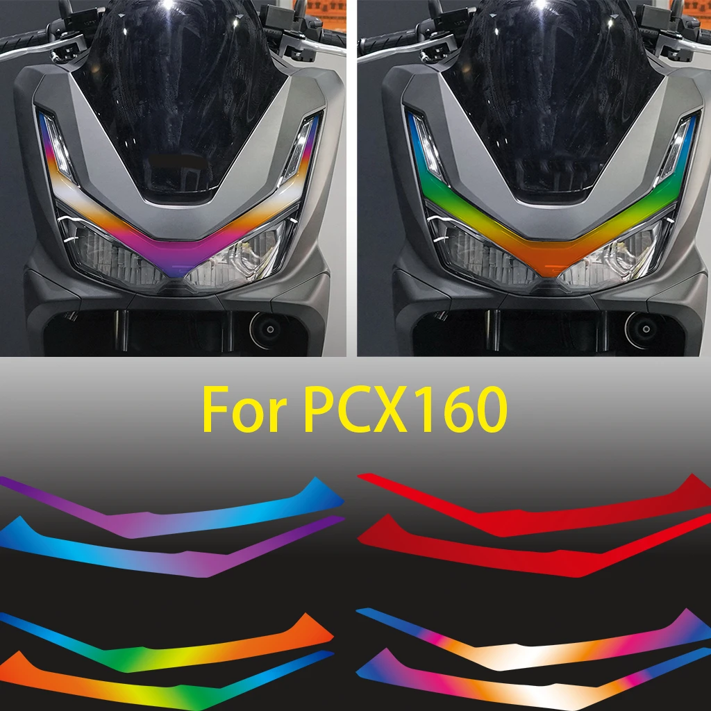 Für Honda PCX 160 Scheinwerfer Reflektierende Vinyl Aufkleber Benutzerdefinierte Dekorative Aufkleber Motorräder Modifikation Zubehör Image
