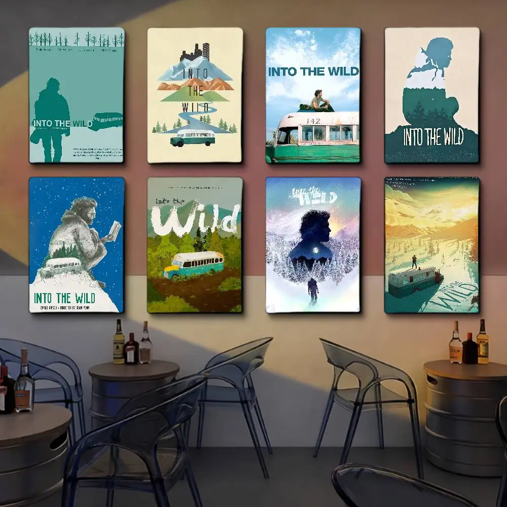 I-In The W-Wild Anime-Poster, klebrige Dekoration, Gemälde, Wandkunst, weiße Kraftpapier-Wanddekoration