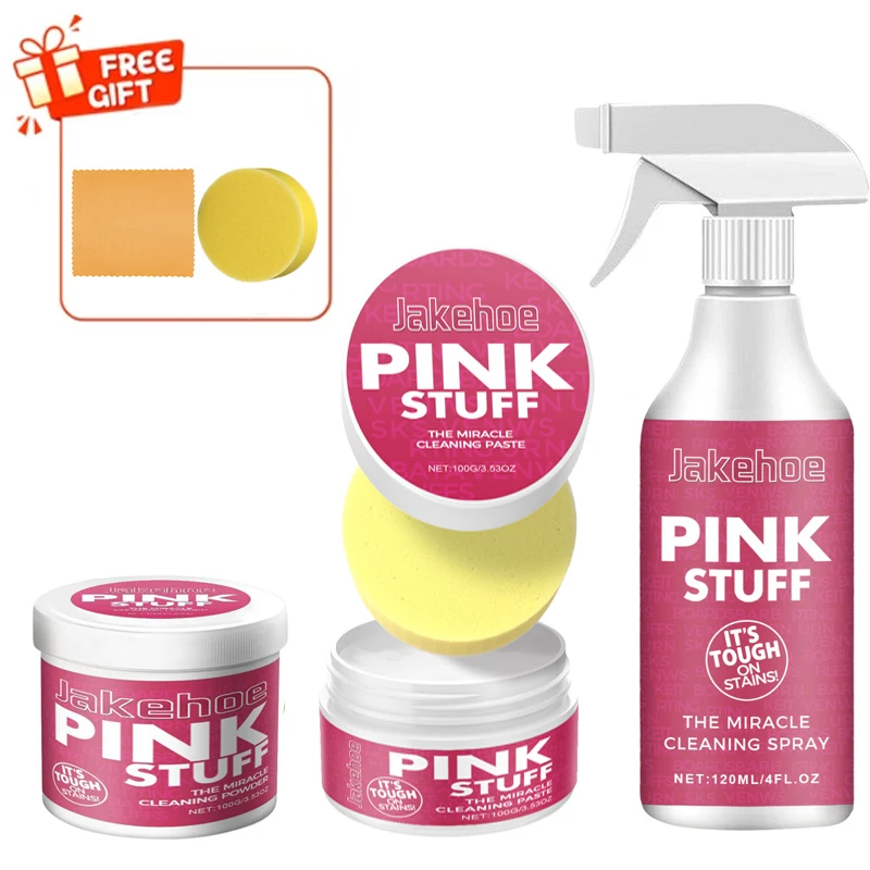 Allzweck-Reinigungsset, mühelos langlebiger Flecken- und Fettentferner für Küche, Badezimmer, Wand, Boden, Topf, Fugenreinigungsmittel Image