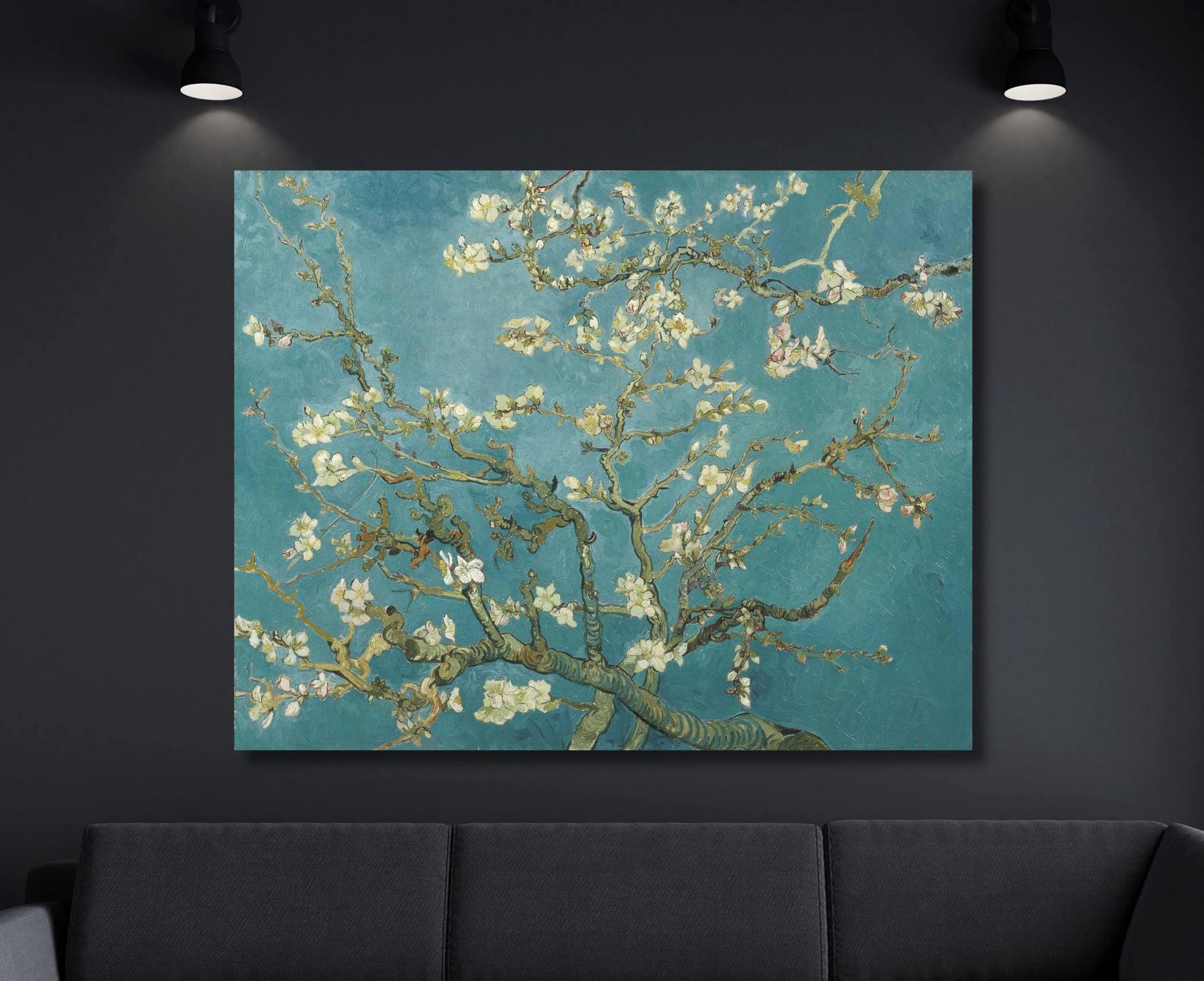 Vincent Van Gogh Mandorlo in fiore su tela, Arte di Van Gogh, Vincent Van Gogh, Stampa di riproduzione, Tela di Van Gogh, Poster di Van Gogh, Gogh, Ar