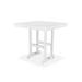 POLYWOOD® Nautical Counter Outdoor Table Wood/Plastic in Gray/White | 37 H x 42.5 W x 42.5 D in | Wayfair NCRT44WH