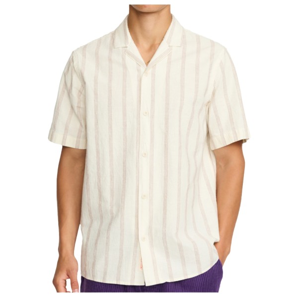 Revolution - Cuban Shirt Striped S/S - Hemd Gr M weiß