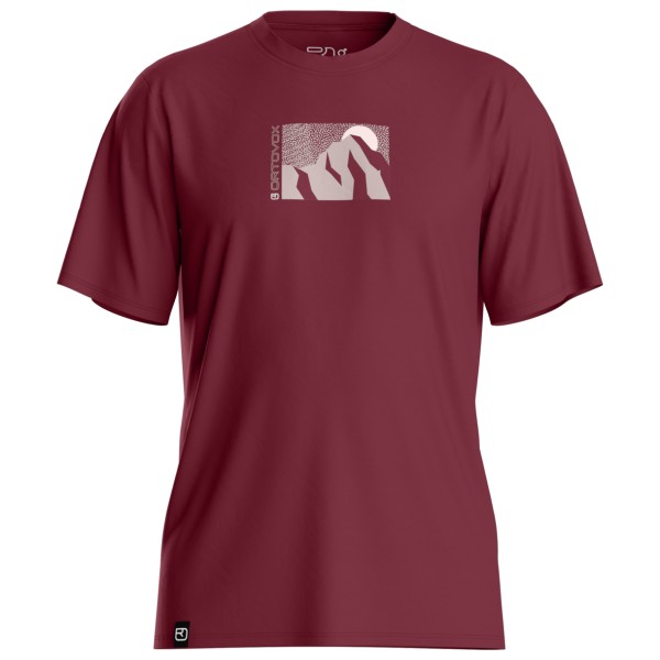 Ortovox - 120 Cool Tec Mountain Sun T-Shirt - Merinoshirt Gr S rot