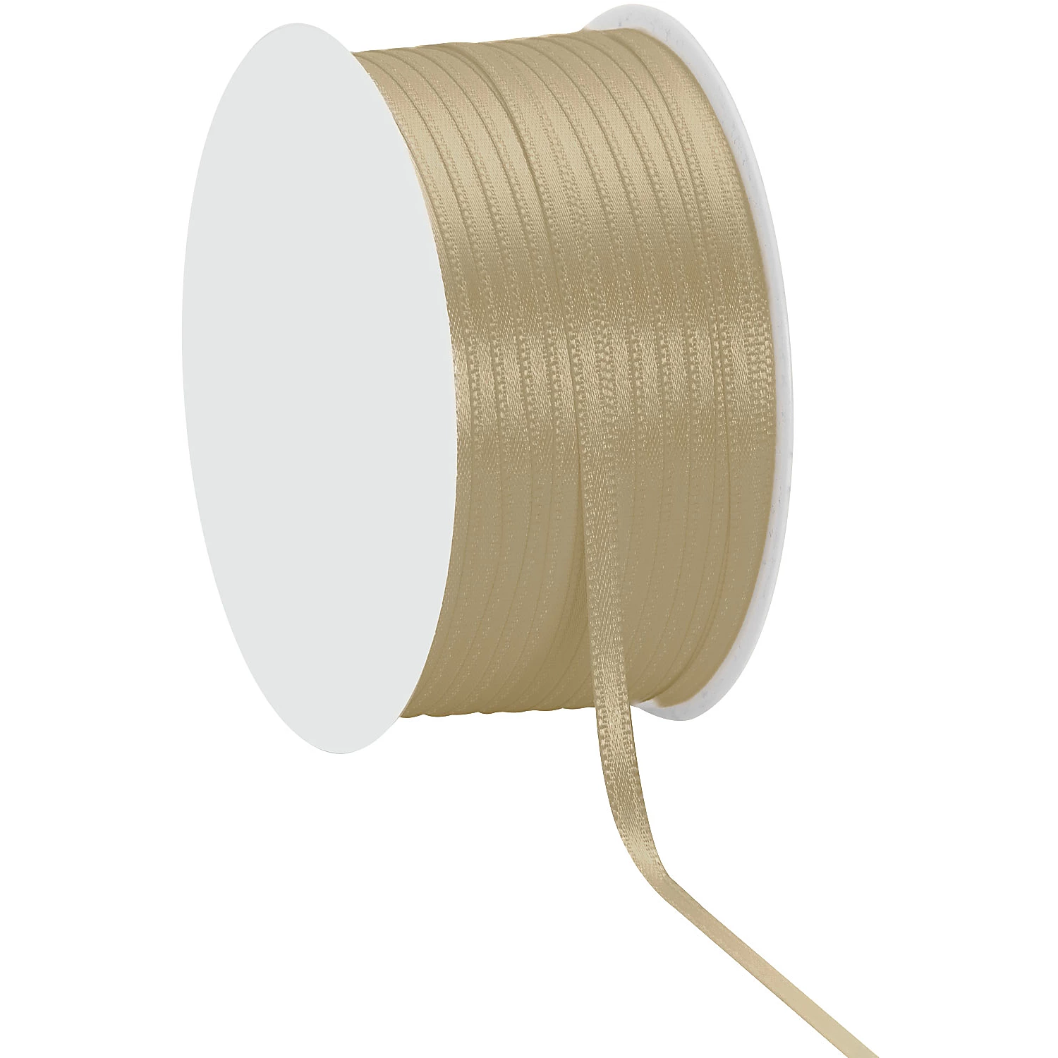 Satinband, taupe, 3 mm, 50 m