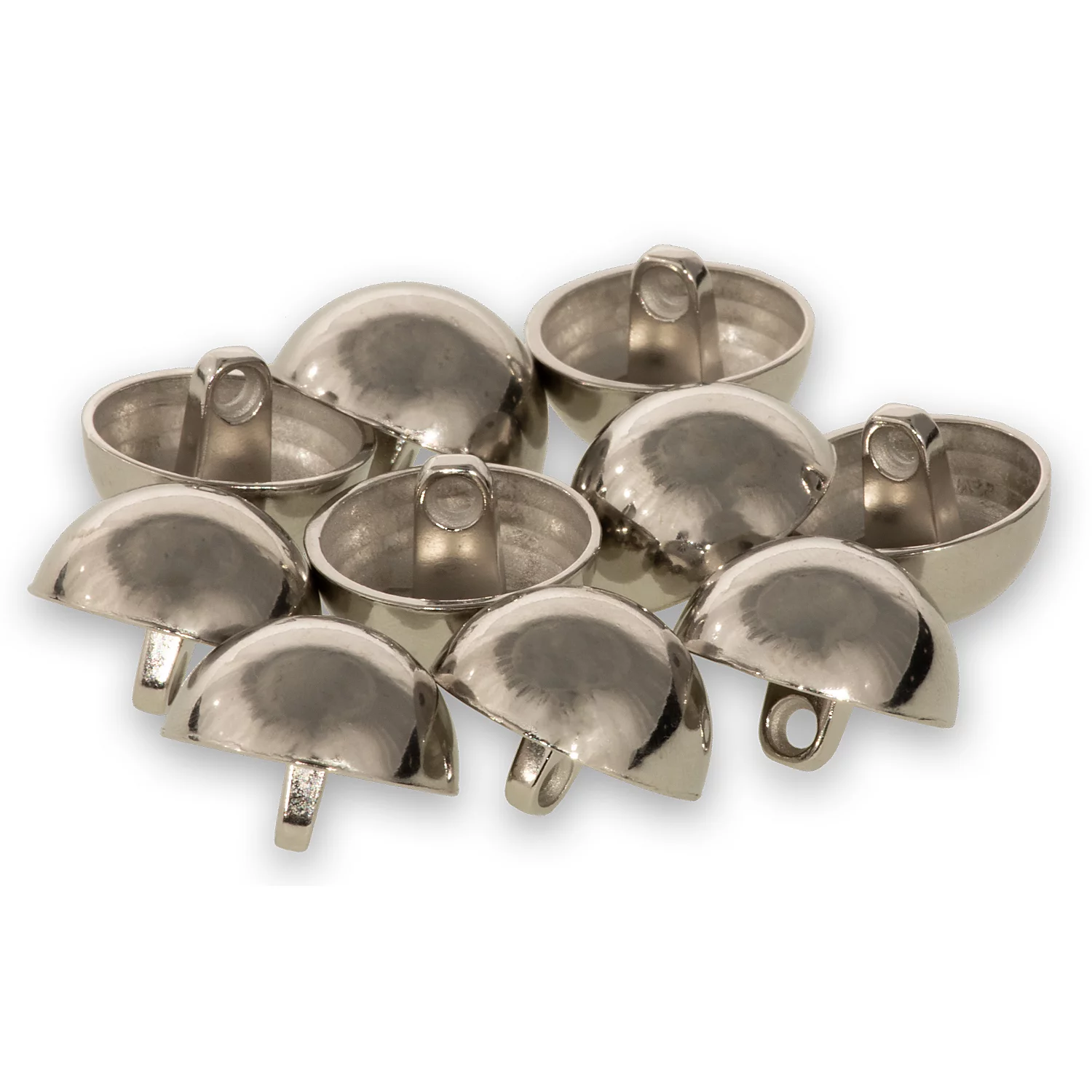 Dill Kugelknöpfe mit Ösen, Größe: 20 mm, Inhalt: 10 Stück