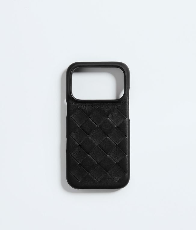 Intrecciato Iphone 17 Pro Case - Black - Bottega Veneta Cases