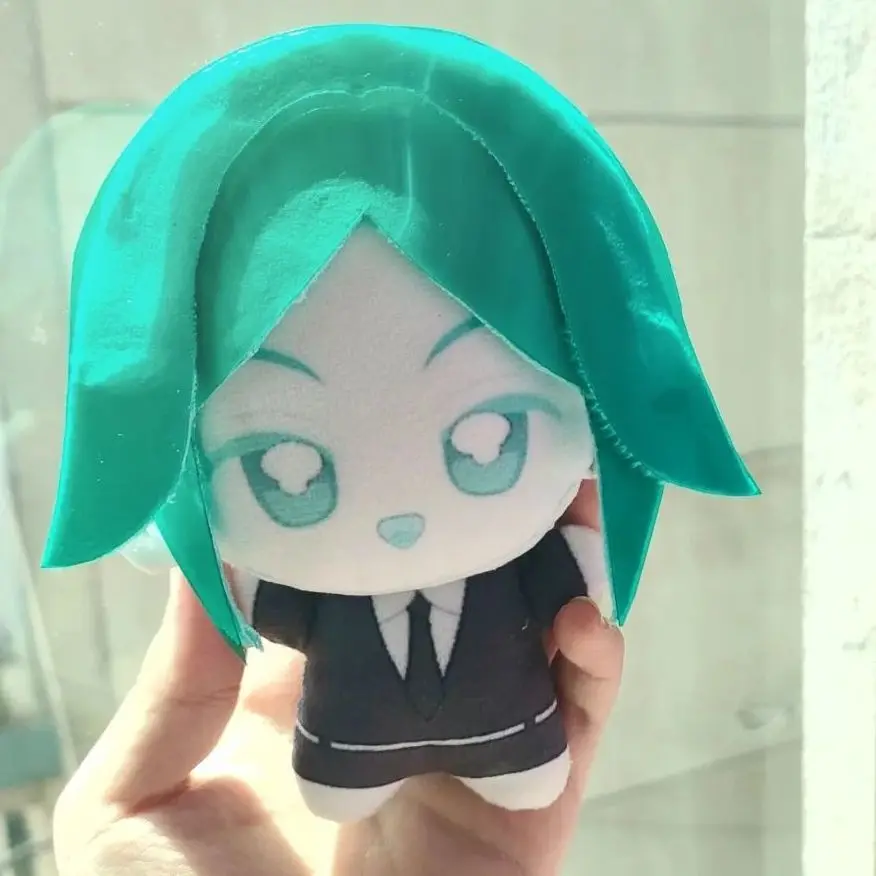 Peluche Anime Gems Phosphophyllite da 10 cm, Bambola di Peluche Carina, Ciondolo per Zaino, Portachiavi, Giocattoli di Peluche, Regali di Compleanno