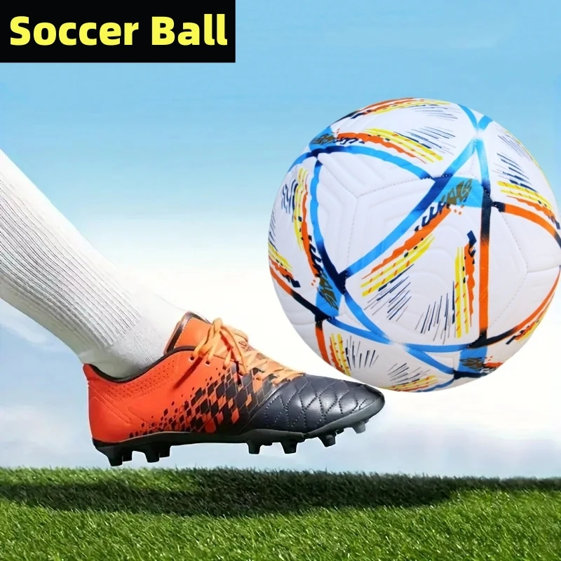 Palloni da calcio Formato ufficiale 5 Materiale PU Allenamento senza cuciture Pallone da calcio Squadra Allenamento funzionale professionale all'aperto