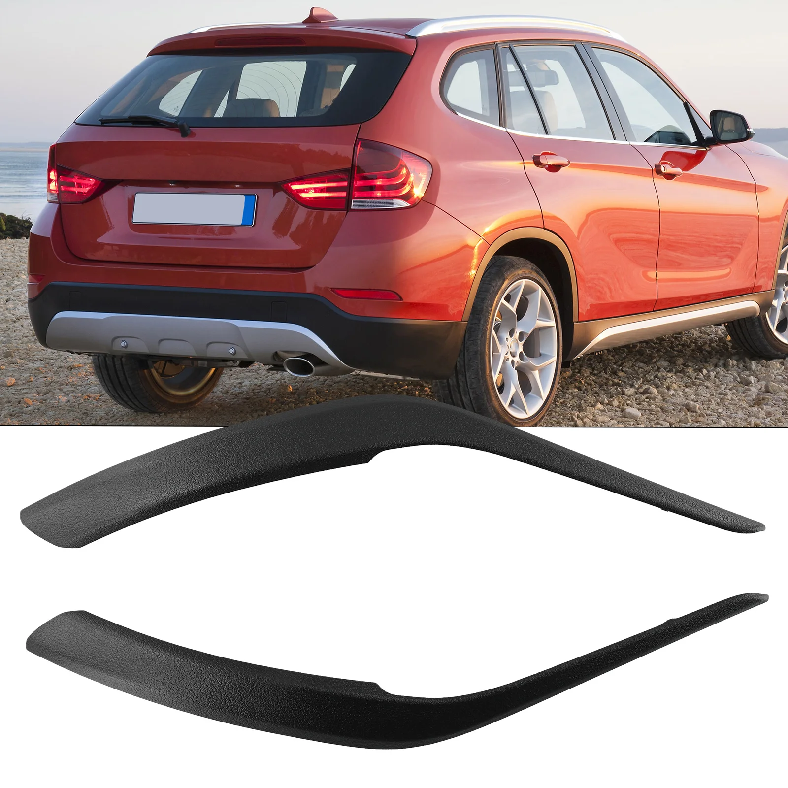 2 Pezzi Maniglia Interna Sinistra e Destra per Auto, Pannello di Rivestimento Nero per BMW X1 E84 2009-2016, Maniglia Interna per Porta