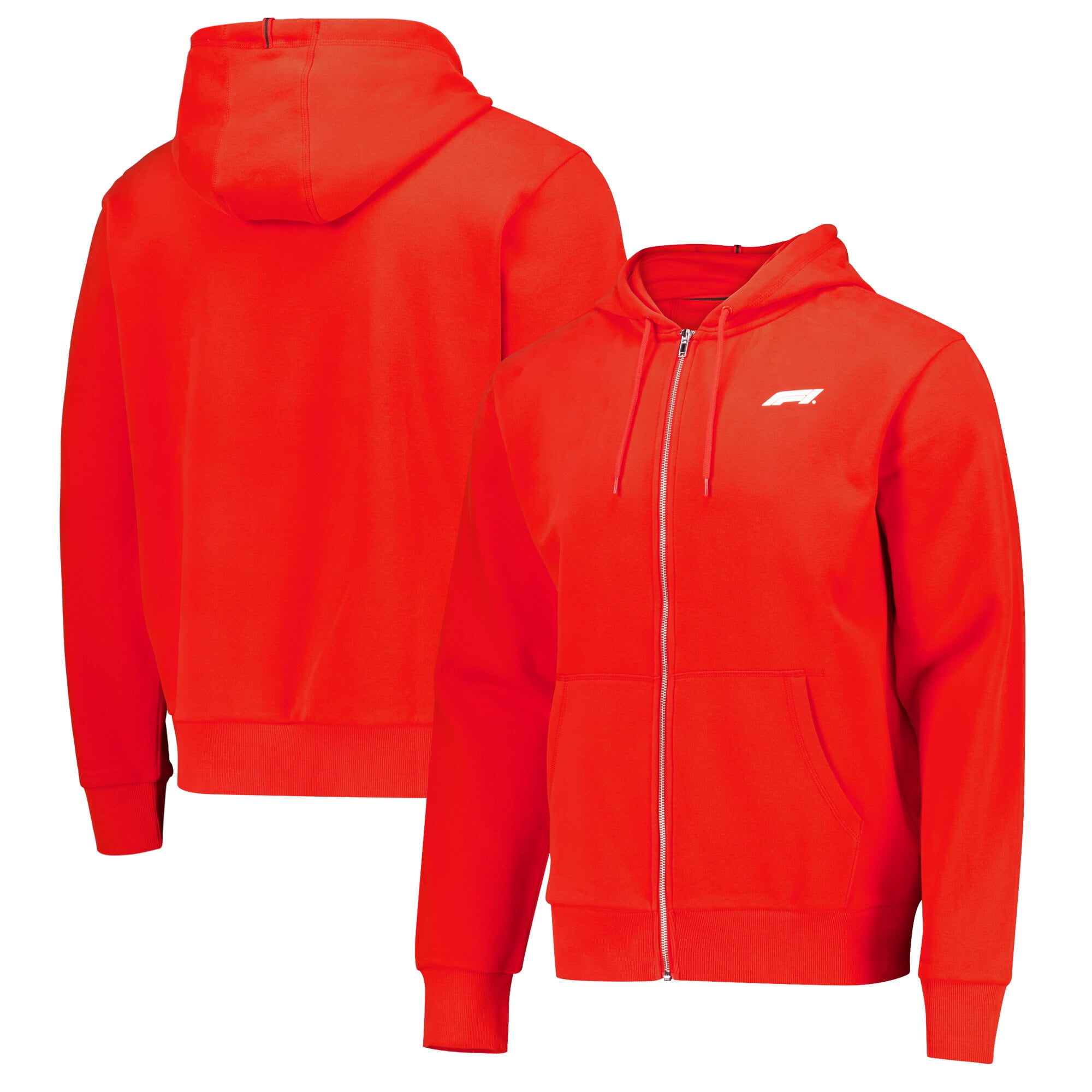 Sweat à capuche zippé avec petit logo Formula 1 Essentials - Rouge - Homme Taille: M