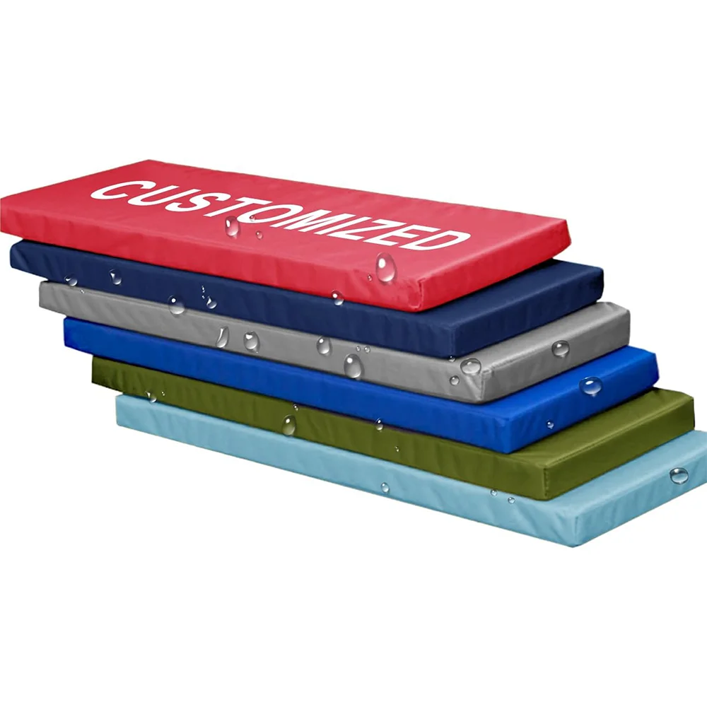 Wasserdichte Bankkissen, Klavierstuhl, Sitz, Sofakissen, Erkerfensterpolster, individuelle Outdoor-Kissen für Gartenbank, Sitz, Schaukelpolster Image