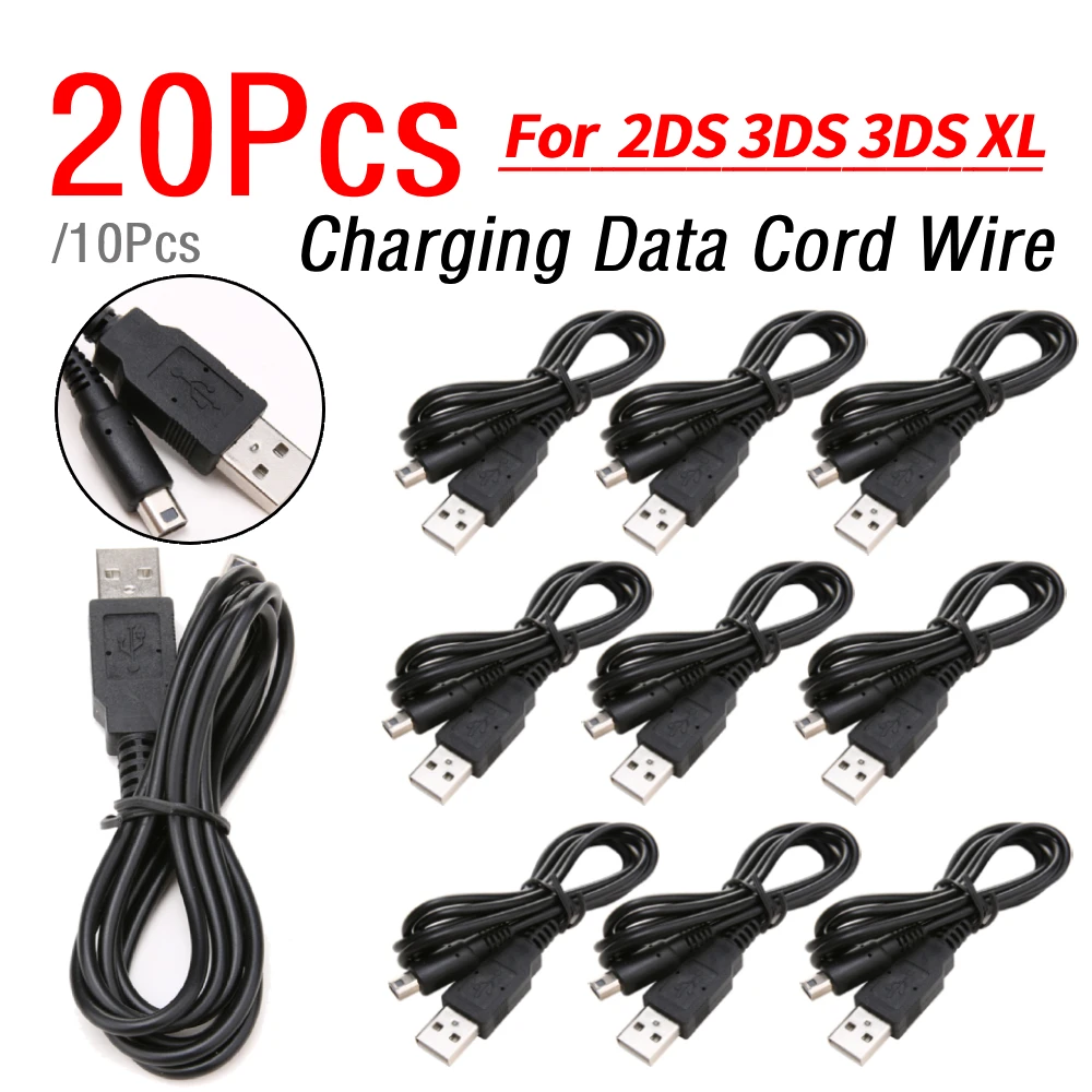 10/20 Stück 100CM USB-Ladekabel Lade- und Datenkabel USB-Datenkabel Ladekabel für 2DS NDSI 3DS 3DSXL NEW 3DS NEW 3DSXL
