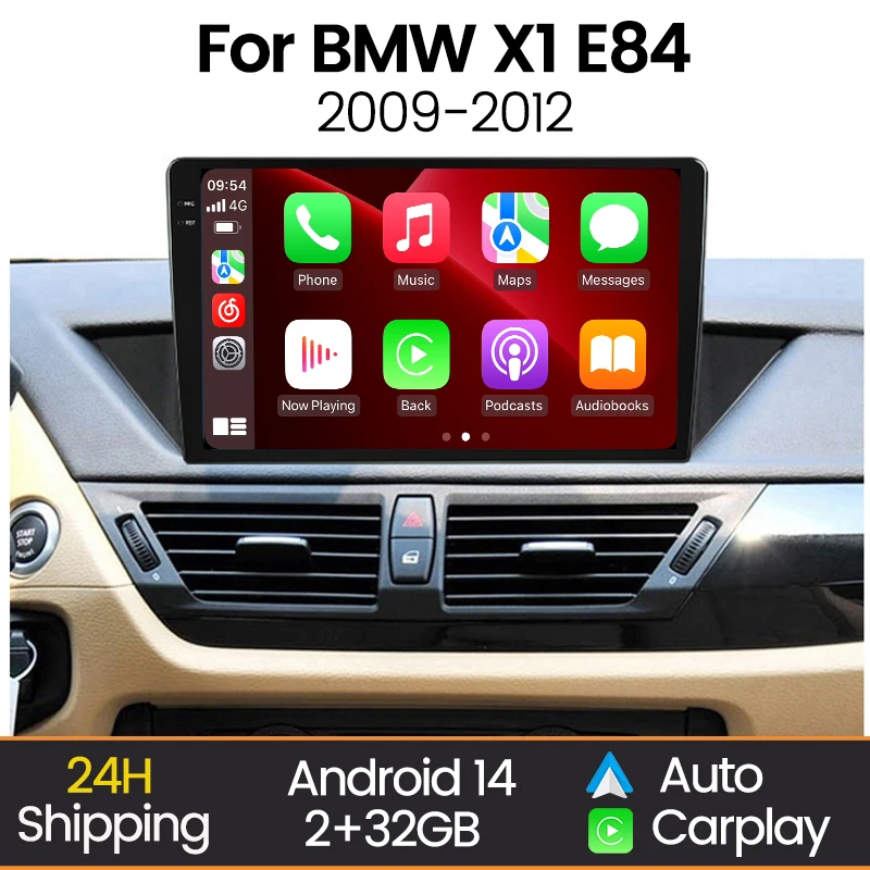 MEKEDE Android Bildschirm Auto Radio Stereo Für BMW X1 E84 2009-2012 Unterstützung Carplay Android Auto WIFI BT Auto multimedia-Player Image