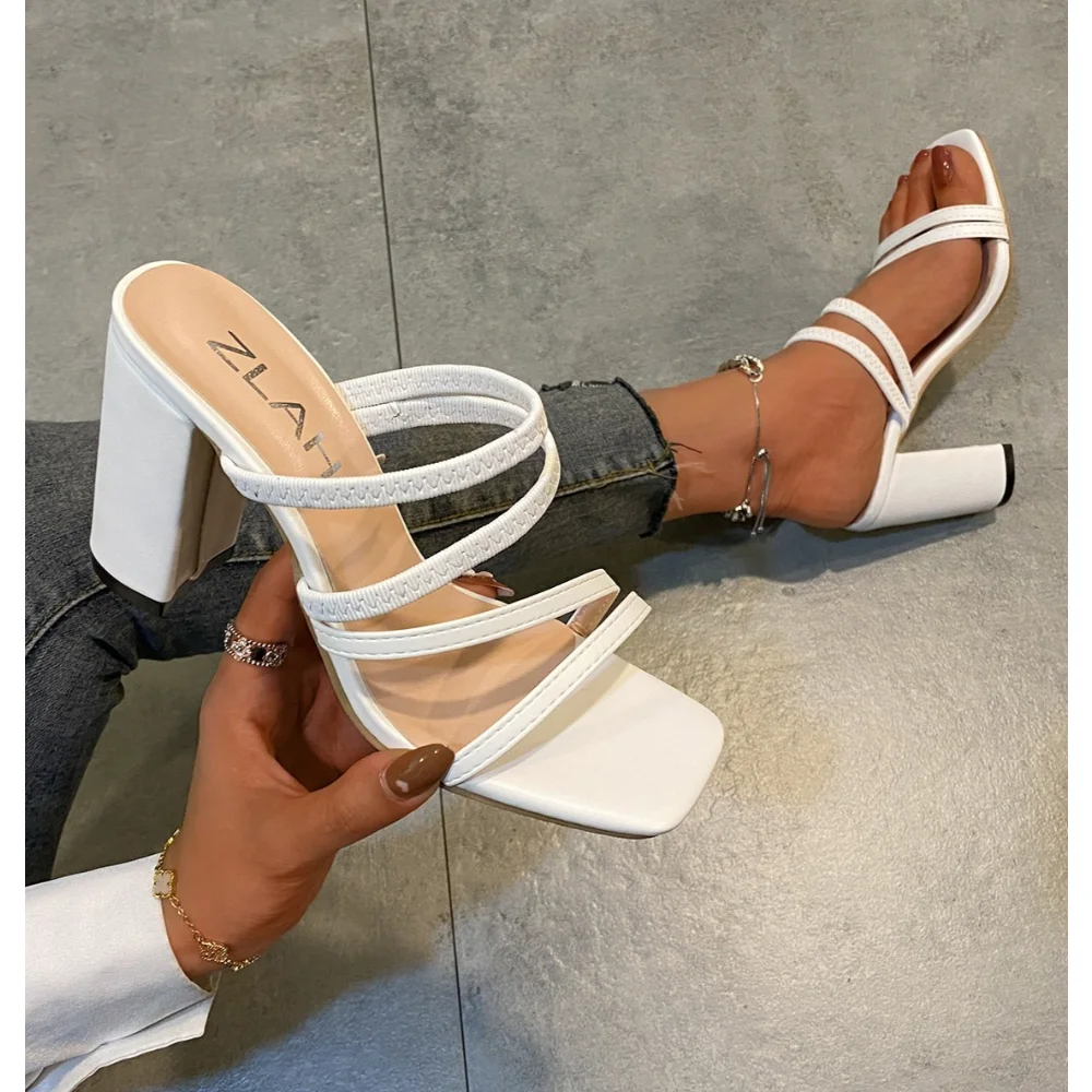 Heiße Neue Frauen Sandalen Sommer Luxus Marke Design Niet High Heels Mode frauen Starke Ferse Sexy Offene spitze Sandalen Frauen schuhe