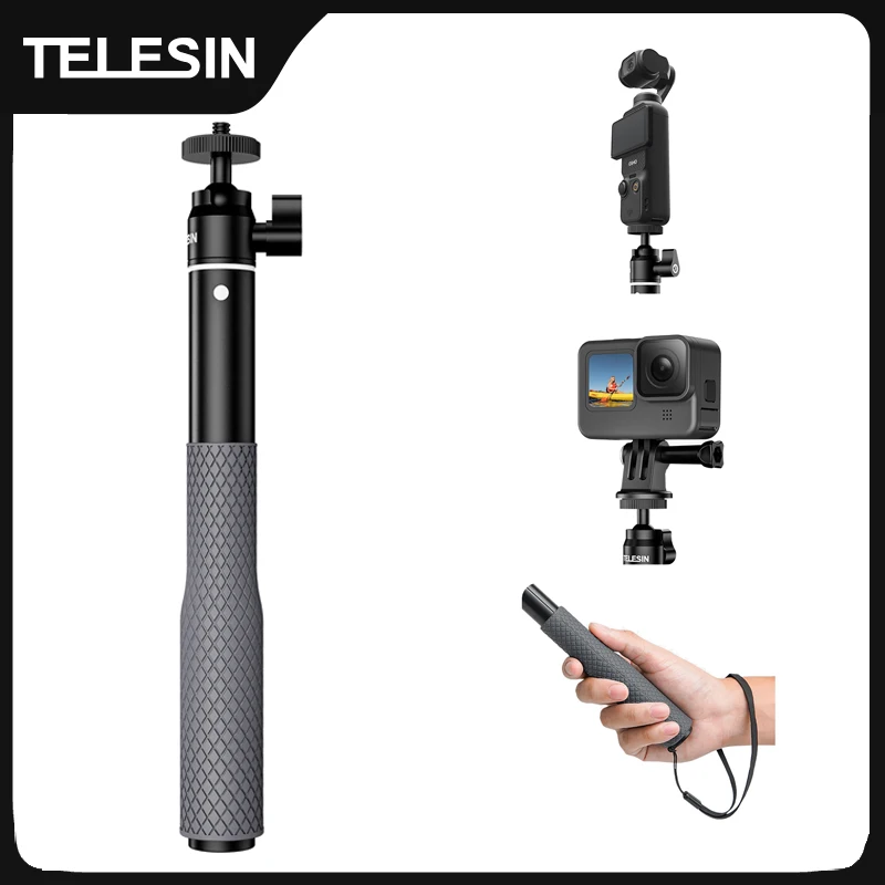 Telesin wasserdichter Divng Selfie Stick Floaty Ein beins tativ 360 ° Rotation Kugelkopf Selfie Stick für Gopro Dji Osmo Action Insta360 Image