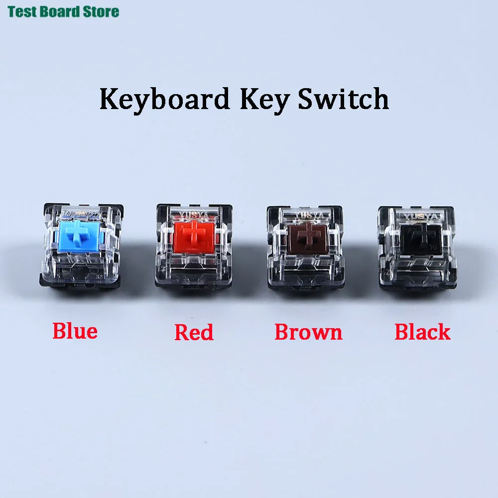 2-Pin Clicky Linear Tactile Silent Tastaturschalter für mechanische Tastaturen mit Hintergrundbeleuchtung – Schwarz, Blau, Braun, Rot, Lila Image