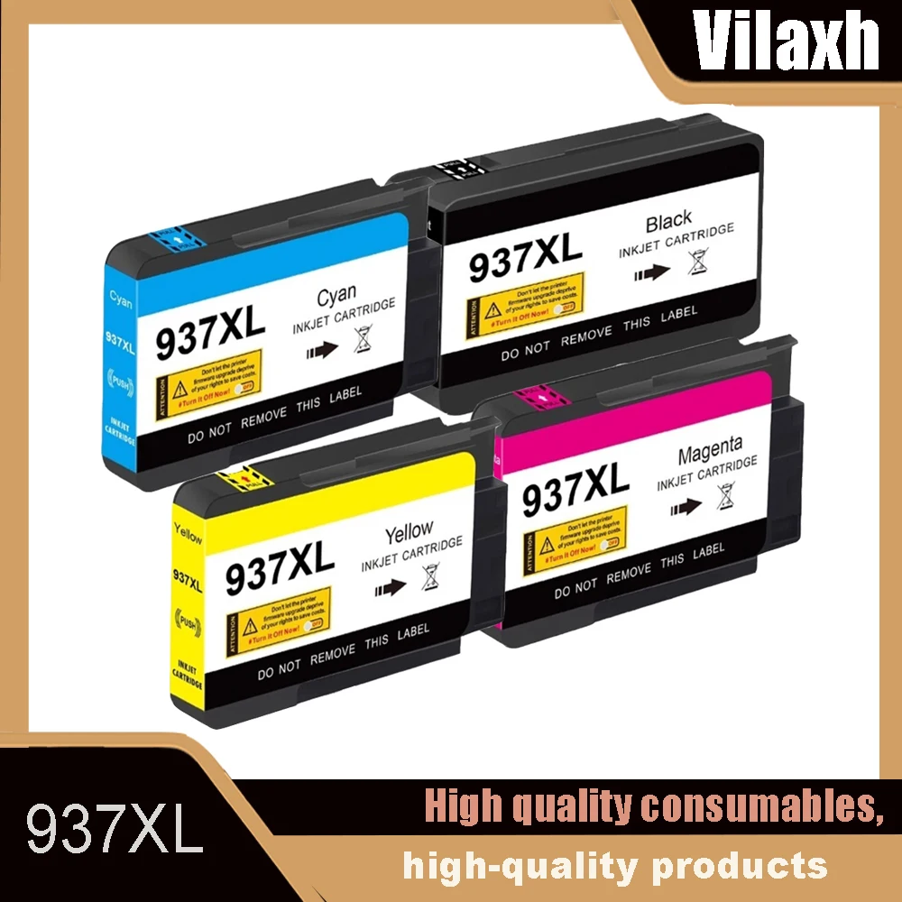 937 Tinte 937E 937XL Tintenpatrone für HP Officejet Pro 9110B 9120B 9130b 9720 9730 9110e 9120e 9130e 9720e 9730e Drucker Europäisch Image