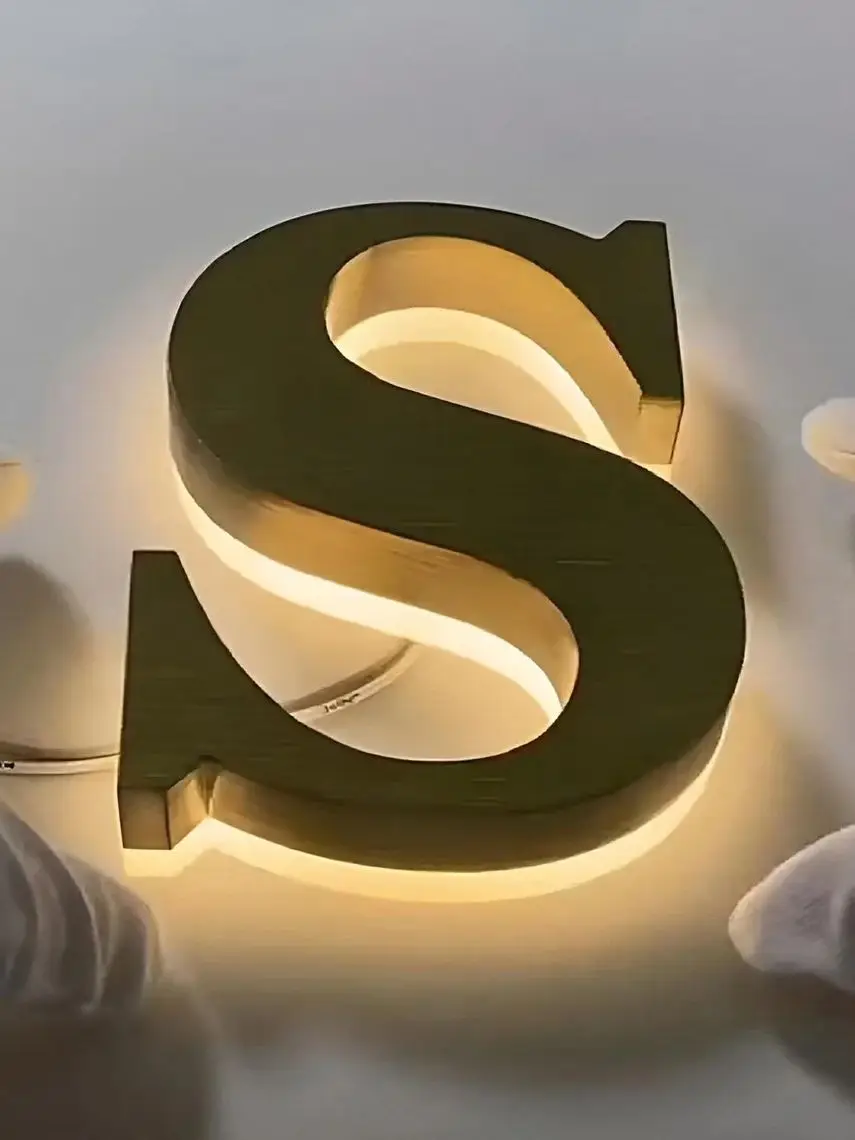 Benutzerdefiniertes 3D-Business-Schild mit Hintergrundbeleuchtung, beleuchtetes Schild für Unternehmen, 3D-Buchstabenschild, hintergrundbeleuchtetes Logo-Schild, Laden-Salon-Logo-Schild Image