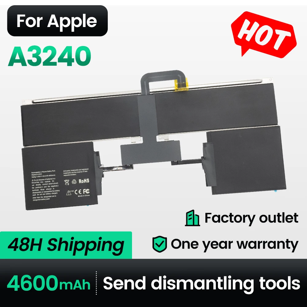 KEyuan A3240 Neue Laptop Batterie 4600 mAh Für Apple macbook air 13 zoll M4 11,5 v Batterie Image