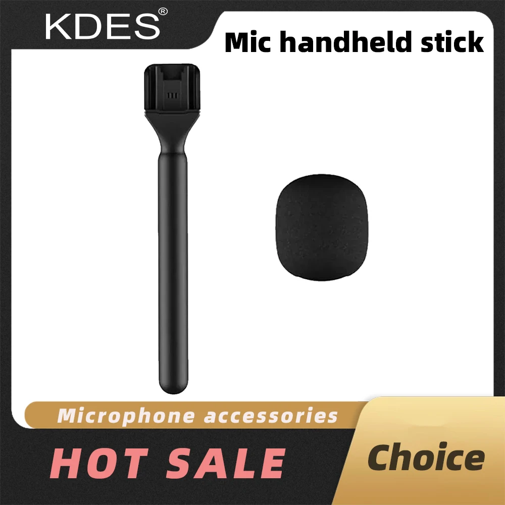 KDES Wireless Lavalier-Mikrofongriff für DJI Rode Wireless GO Mic Handmikrofon-Adapter für Vlog Interview Podcast Image