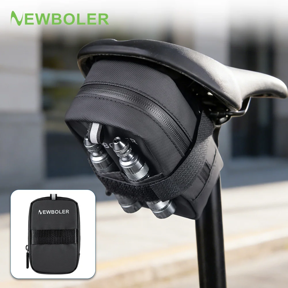 NEWBOLER Fahrradtasche mit Großer Kapazität, Wasserdichte Satteltasche für MTB und Rennrad, Fahrrad-Zubehör Image
