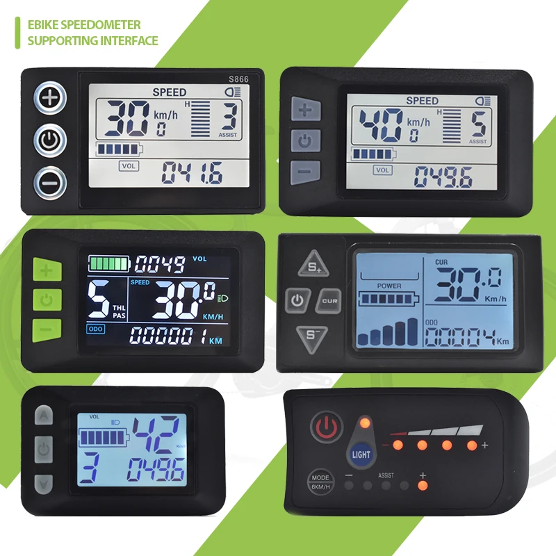 【UART2】 Elektrisches Fahrraddisplay, Rollerzubehör, Roller-Display, Fahrradcomputer, LCD-Bildschirm, Fahrrad-Tachometer Image