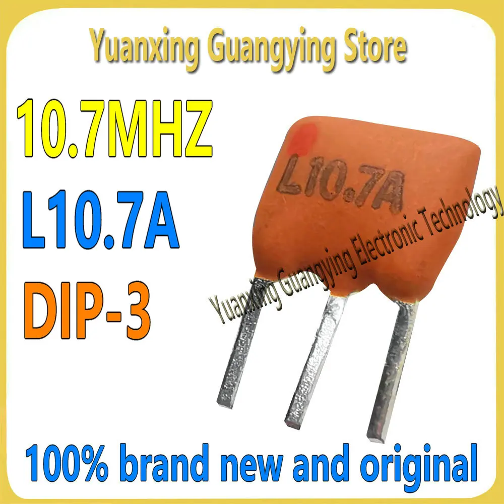(100 Stück) Keramikfilter LT10.7MA5 L10.7A 10,7 MHz 10,7 M 3P Inline DIP-3 3Pin Radio Häufig verwendet 100 % nagelneu Image