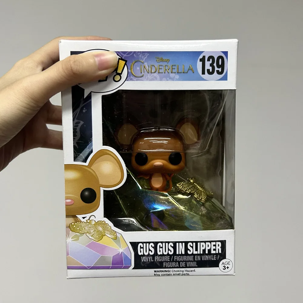 Disney Cinderella Funkos Gus Gus im Schuh # 139 Pops Vinyl-Actionfiguren Spielzeug Sammlerpuppen Wohndekor Modell Geschenke