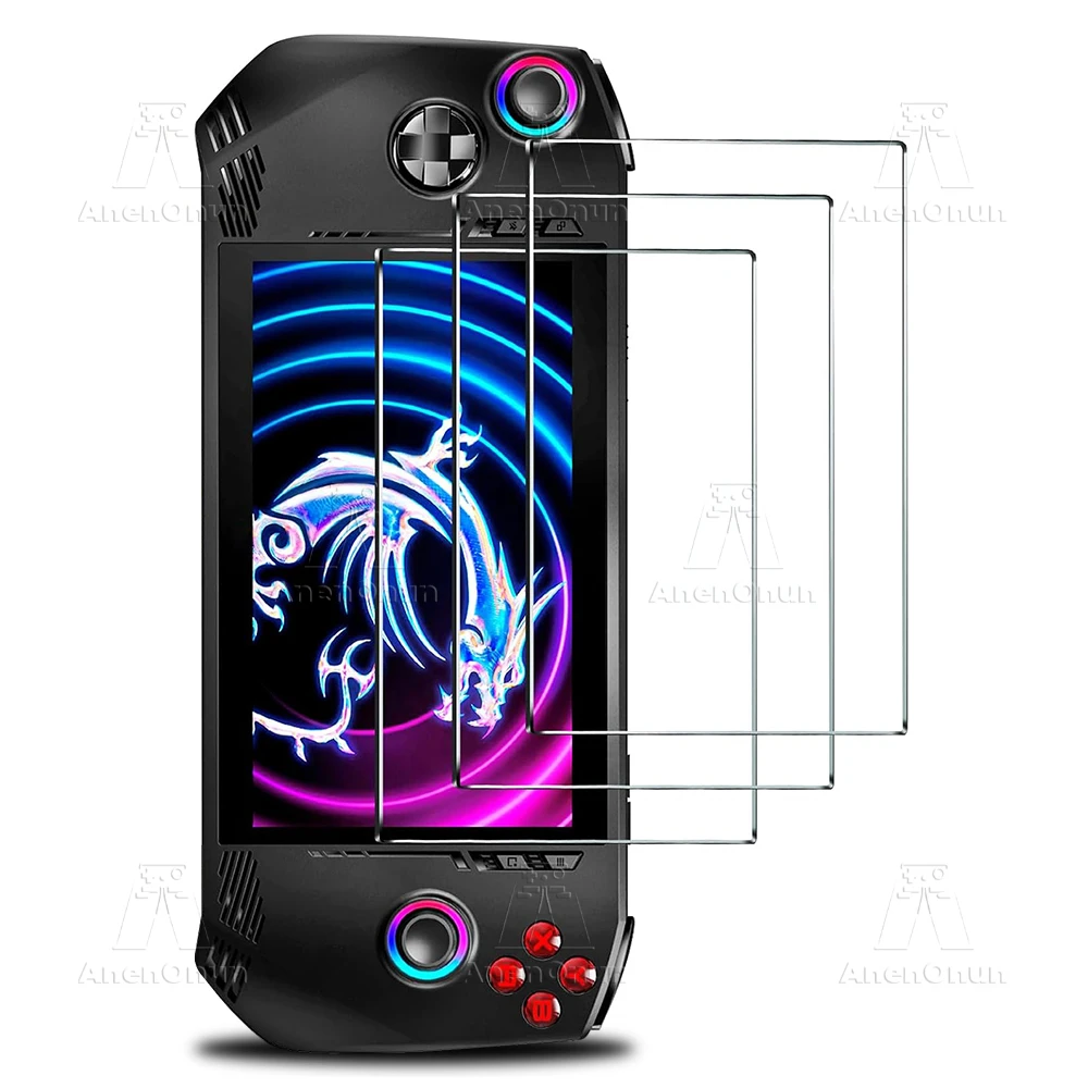 Ultra HD bruchsicheres gehärtetes Glas für MSI Claw A1M, Härtegrad 9H, kratzfest, Anti-Fingerabdruck, 2,5D Arc Edge Displayschutzfolie Image
