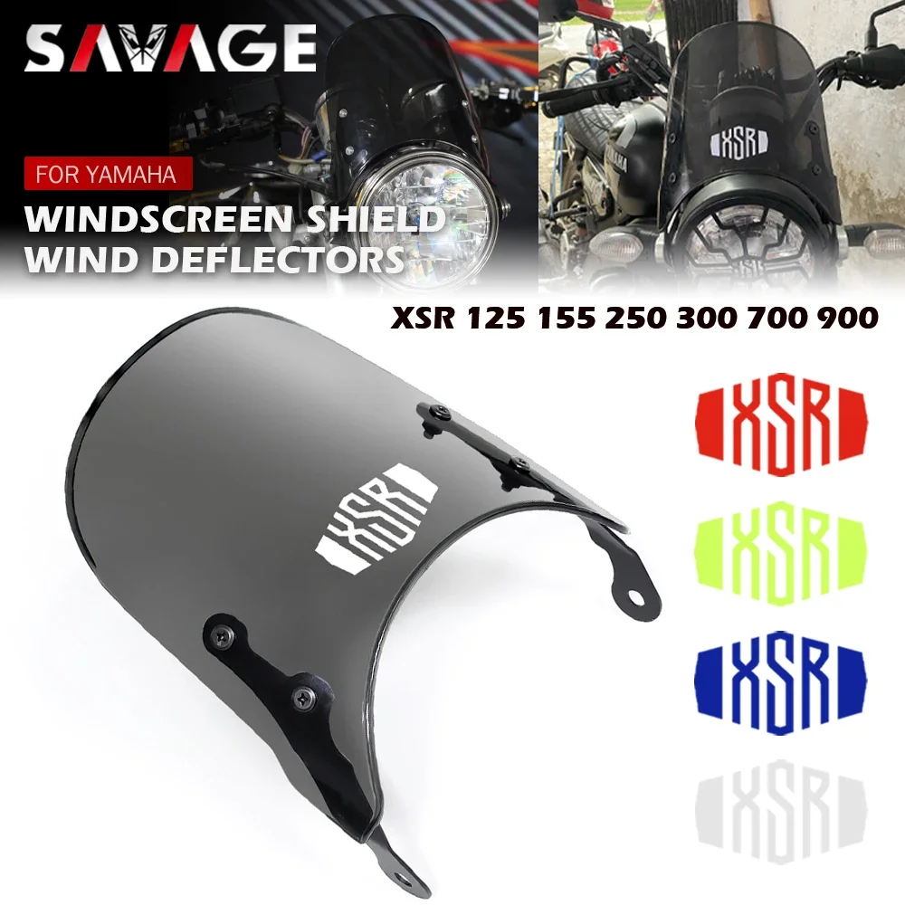 Windschutzscheibe Windschutz Für Yamaha XSR 900 700 300 250 155 125 Motorrad Windabweiser Schild Pare-brise XSR900 XSR700 XSR125 Image
