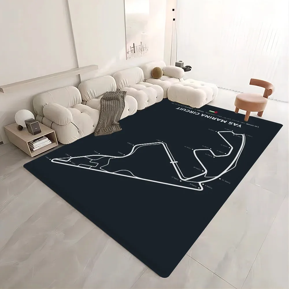 Abstrakt bedruckter Flanell-Teppich, Schaltung, Badezimmermatte, Waschküche, Matte, Wäsche-Dekor, Balkon, Kind, Wohnzimmer, Toilettenteppich Image