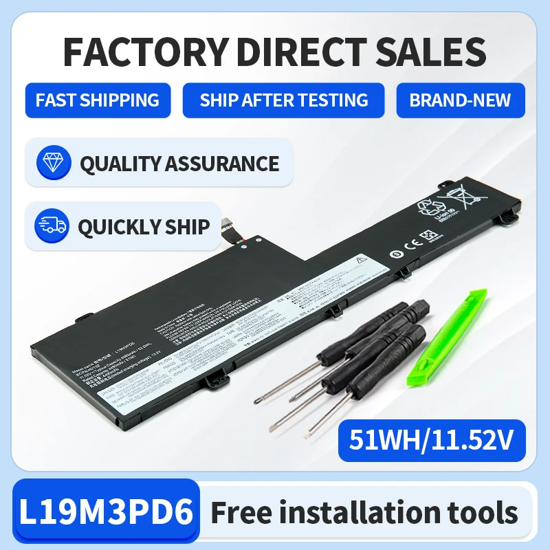 SOMI L19M3PD6 Batterie Für Lenovo IdeaPad Flex 5-15IIL05 15ALC05 14ARE05 14IIL05 14ITL05 14ALC05 L19L3PD6 L19C3PD6 L19D3PD6 Image