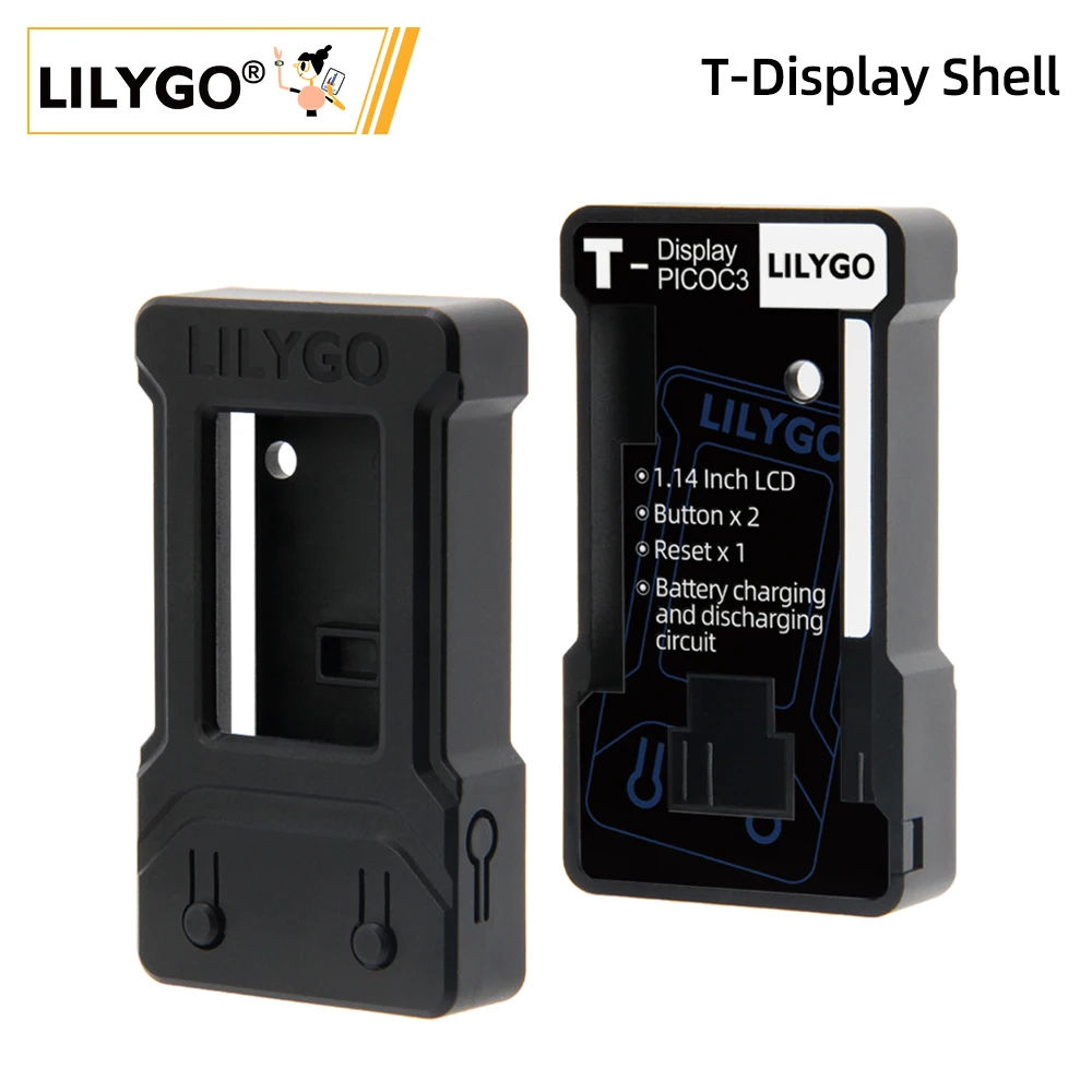 LILYGO® T-Display Shell ABS Zubehör Für T-Display T-PicoC3 T-Display RP2040 1,14 Zoll LCD-Control-Board ESP32 Display Image