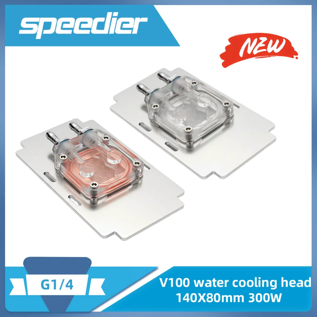 Kühler Kühlblock Lila Kupfer Wassergekühlte GPU Wärmeableitungsplatte Turmkopf für Nvidia Tesla V100 PG199 A100-SXM2 300W Image