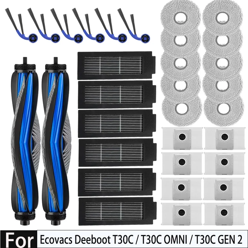 Ecovacs Deebot T30C / T30C OMNI / T30C GEN 2 / T30C OMNI GEN 2, Debot N50 OMNI Ersatzteile: Bürste, Filter, Wischtuch, Staubbeutel Image