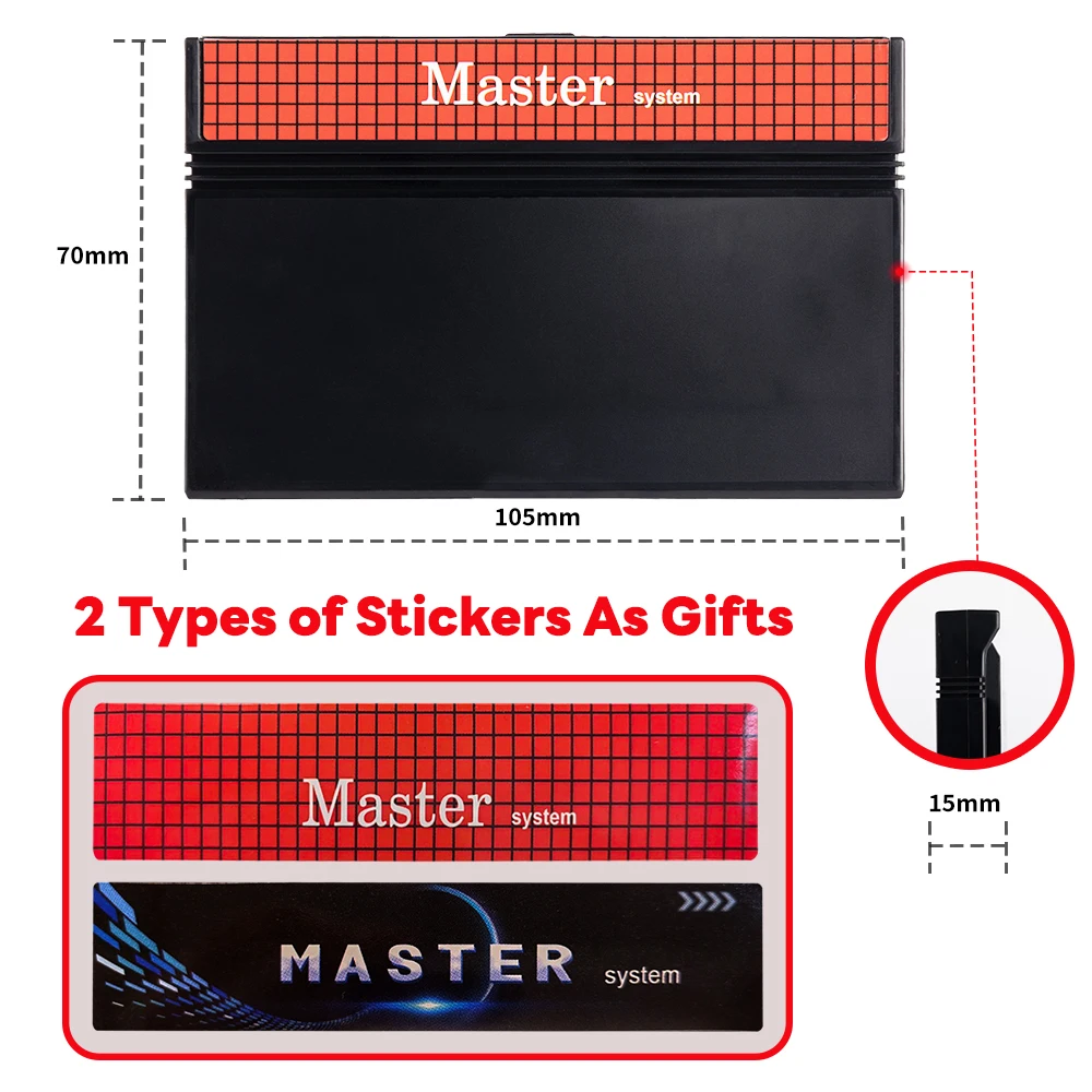 1400 in 1 Master System-Spielkassette für USA EUR SEGA mit 8 GB TF-Karte Master System-Spielekonsolenkarte Image