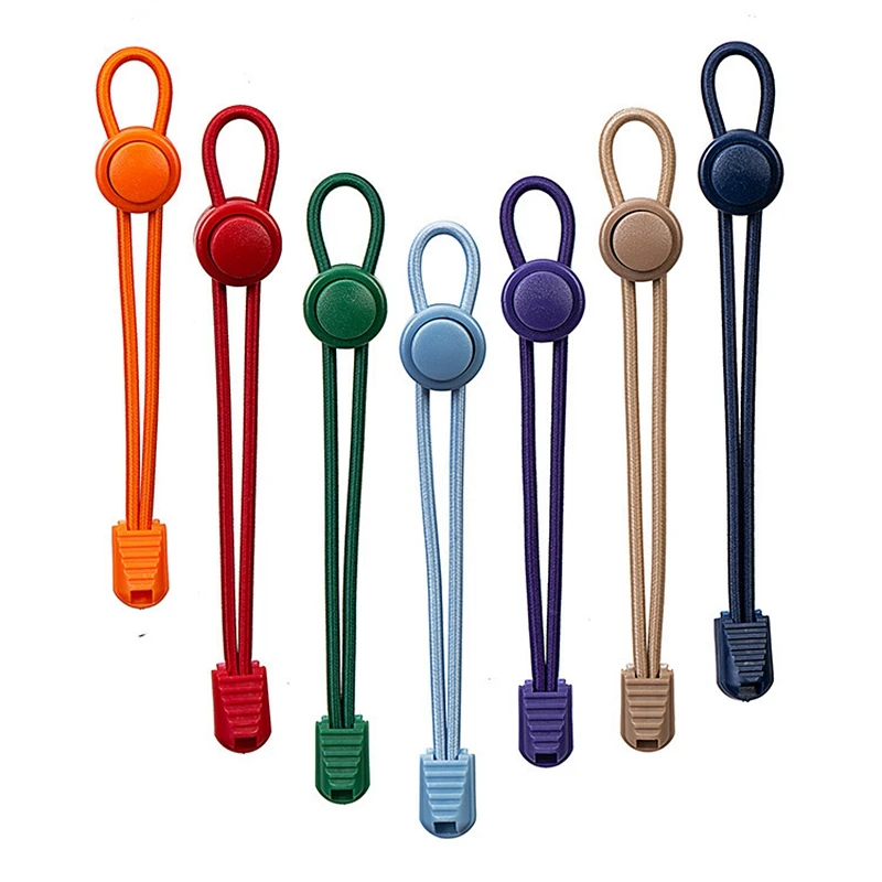 Schnürsenkel ohne Binden, geeignet für alle Schuhe, rundes Federschloss, elastische Schnürsenkel, schnelles Tragen in 1, Sekunde, Wandern, Sport, Lazy Lace Image