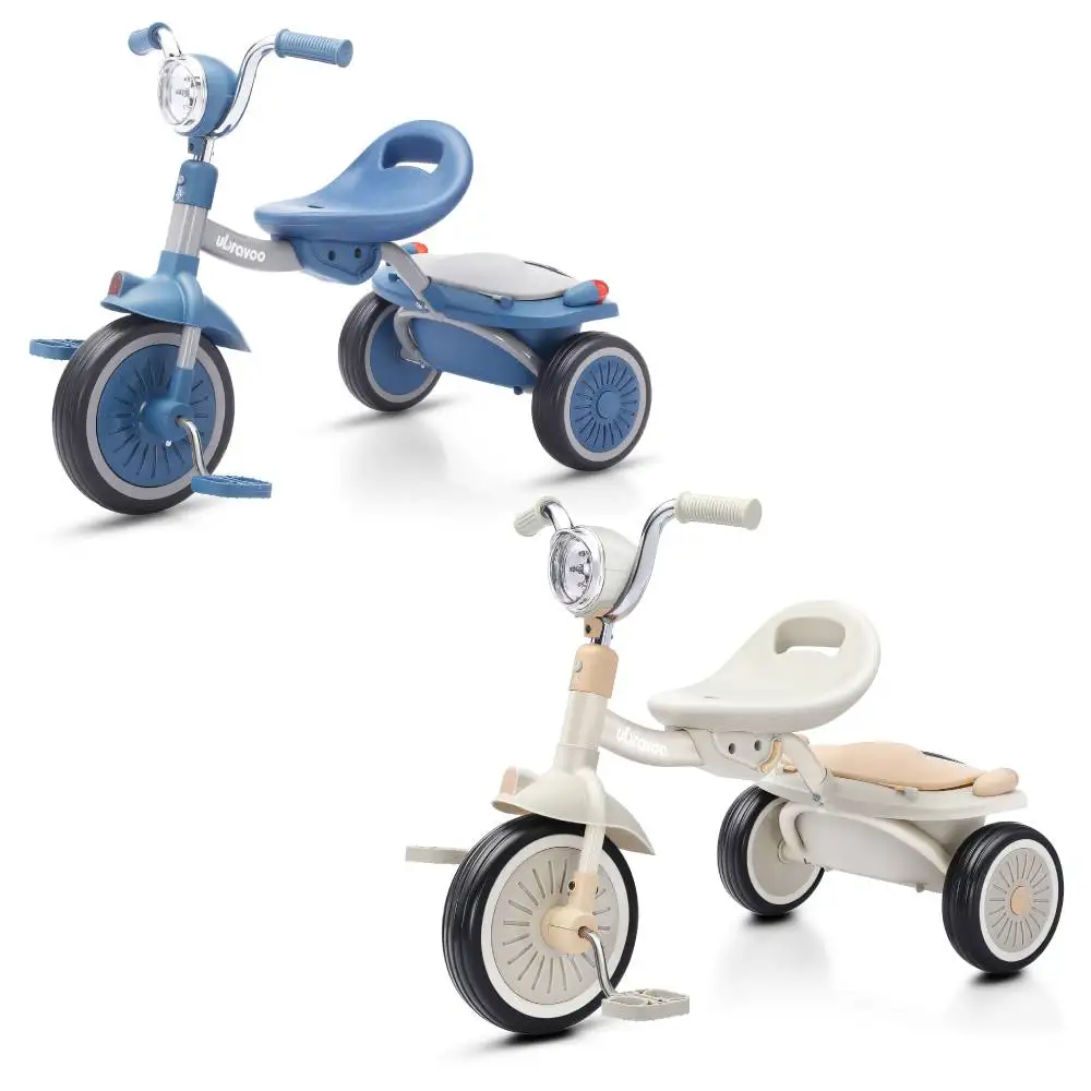 Baby-Dreirad, faltbares Kleinkind-Trike mit Pedalen, langlebigen Rädern und bequemem Sitz, Baby-Lauflern-Trike für 1–4 Jahre