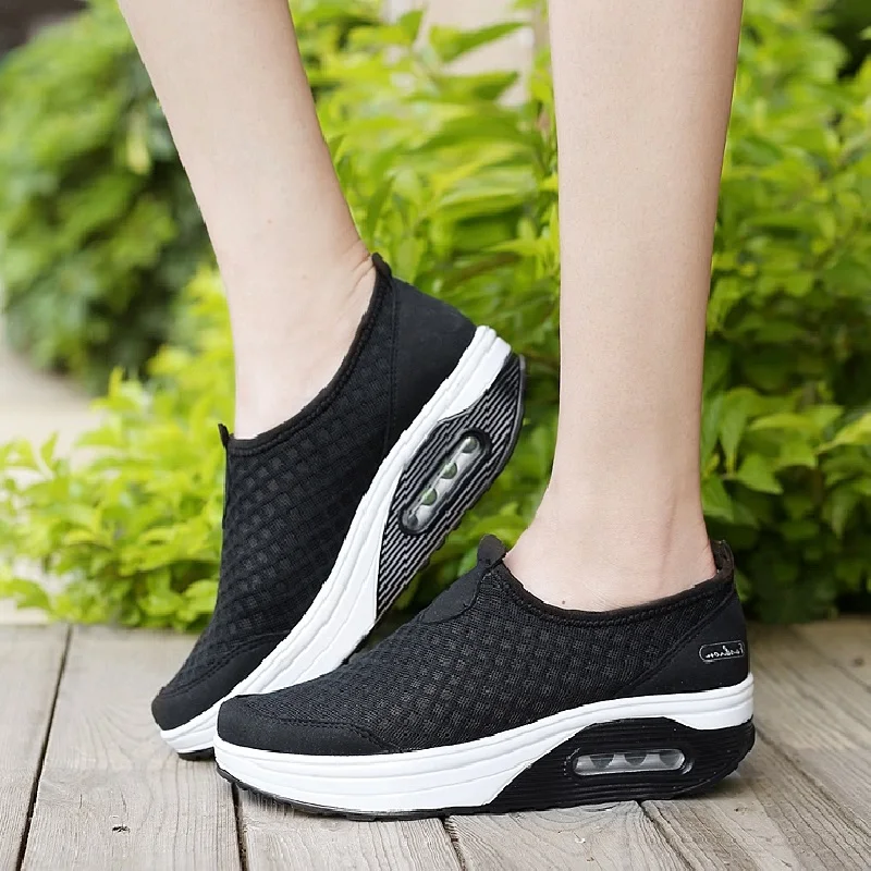 Mode Frauen Schuhe Wohnungen Mesh Atmungsaktive Sommer Casual Faulenzer Schaukel Schuhe Frauen Turnschuhe Komfort Zapatos Mujer Big Größe 35-42