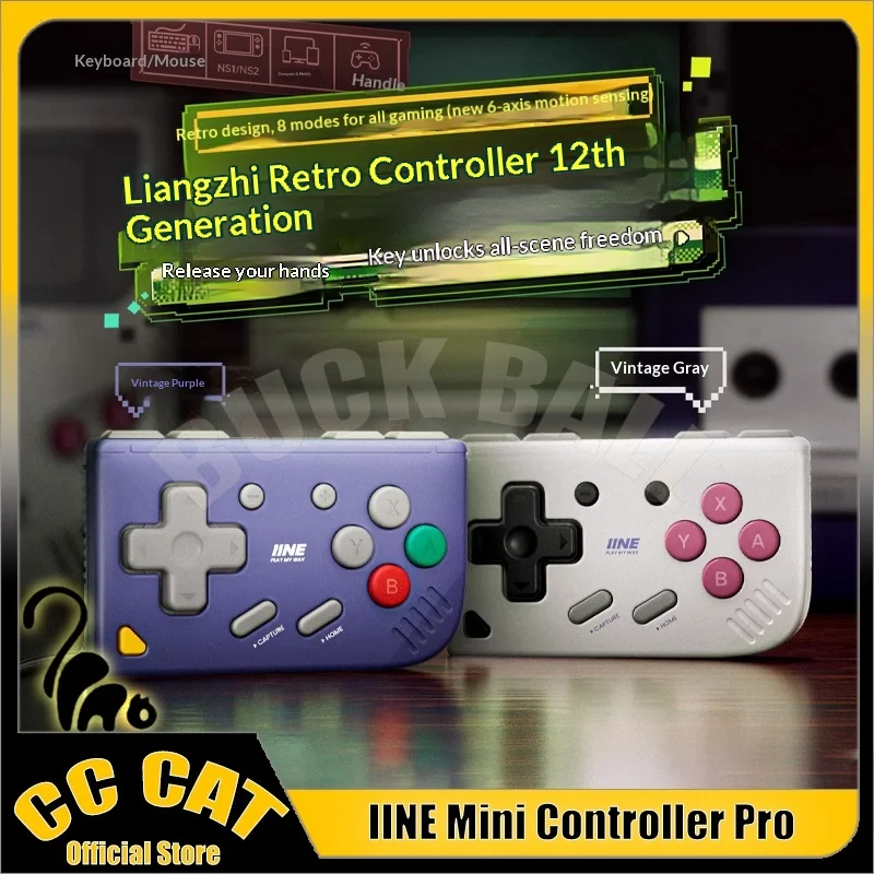 IINE Mini Retro Ananke Gen 2 Tragbarer Controller für Android / iOS / PC Steam / Simulationsspiele Multiplattform Tragbarer Gamepad Image