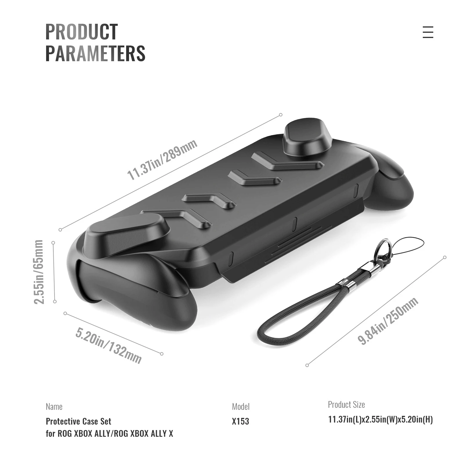 TPU-Schutzhülle für ROG XBOX Ally/XBOX Ally X mit Oberabdeckung & Verstellbarem Ständer TPU Handheld-Schutzhülle Stoßfest Image