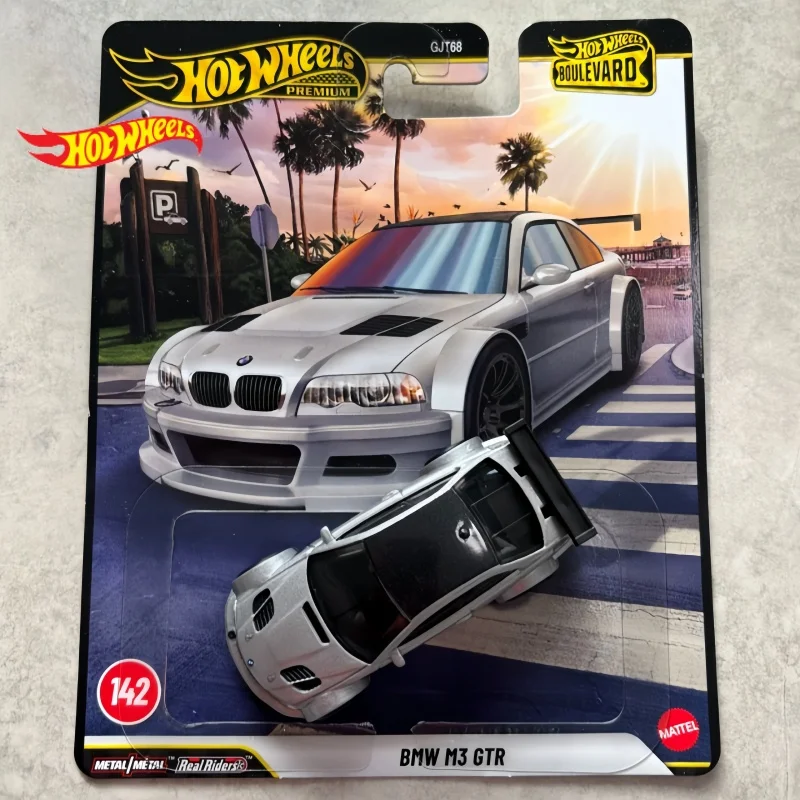 Neues Hot Wheels Premium Boulevard BMW M3 GTR 1:64 Legierungs-Diecast-Automodell, Sammlerstück, Spielzeug für Jungen, Geschenke, Hobby, Sammlermodell