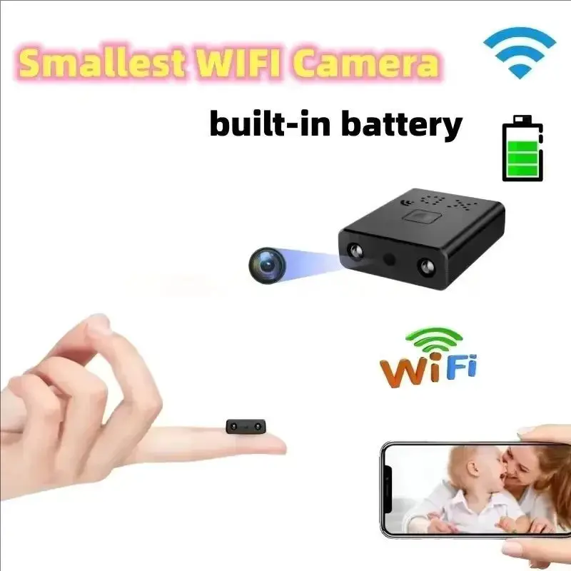 XD WIFI 1080P Mini Kamera Eingebaute Batterie IP Fernüberwachung Camcorder IR Nachtsicht Körper Cam Unsichtbare Espia Cam Image