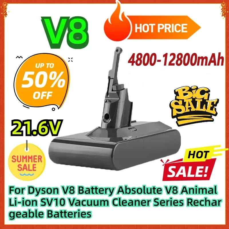Für Dyson V8 Akku Absolute V8 Animal Li-Ion SV10 Staubsauger-Serie Wiederaufladbare Batterien 21,6V Image