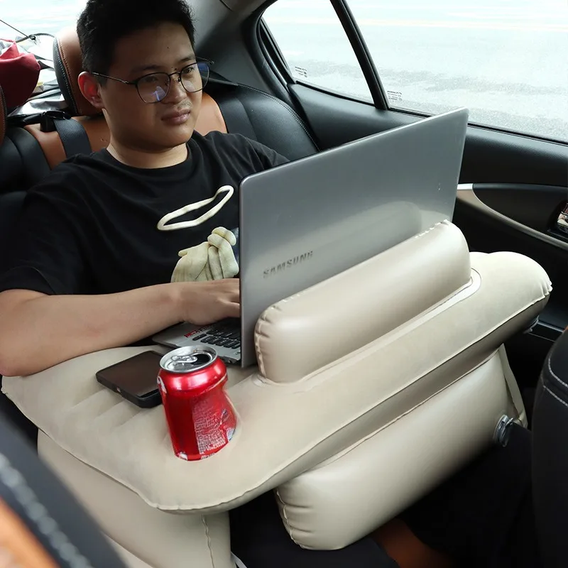 Neuer aufblasbarer Computertisch zum Lesen, Klapptisch für Zuhause, Freizeit, aufblasbarer Tisch, tragbarer Desktop, einfacher Schreibtisch Image