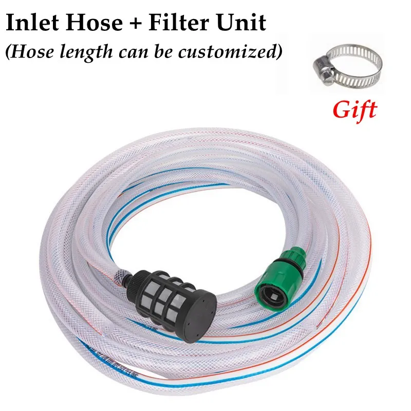 2 ~ 10M Haushalt Tragbare Batterie Waschmaschine Pistole Hochdruck Auto Waschmaschine Wasser Einlass Schlauch Filter Kit saugrohr Set