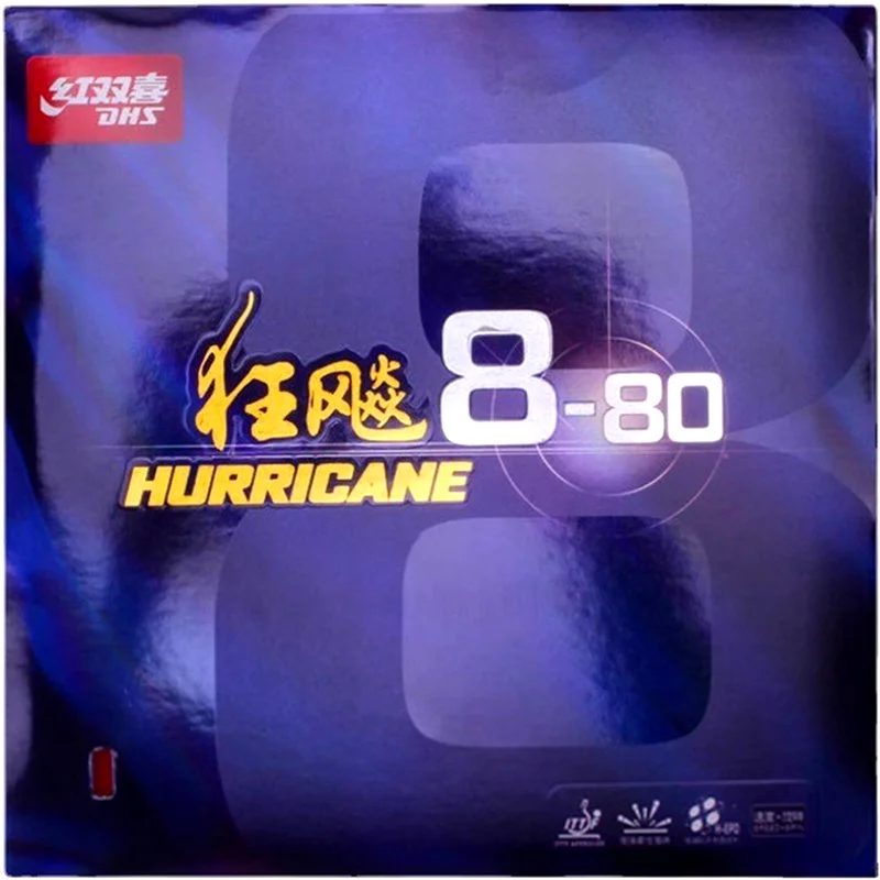 DHS Original Hurricane8-80 Hurricane 8-80 Pips-In H8-80 Tischtennis Gummi Ping Pong Tenis De Mesa Hurricane-8-80 Image