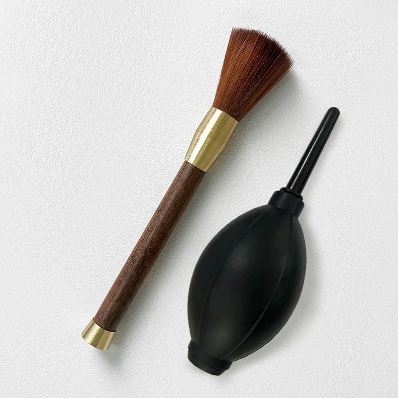 2-teiliges Kaffeemühlen-Reinigungswerkzeug, Luftgebläse & Reinigungsbürste für Espressomaschinen und Zubehör, Kamera-Staubentferner Image