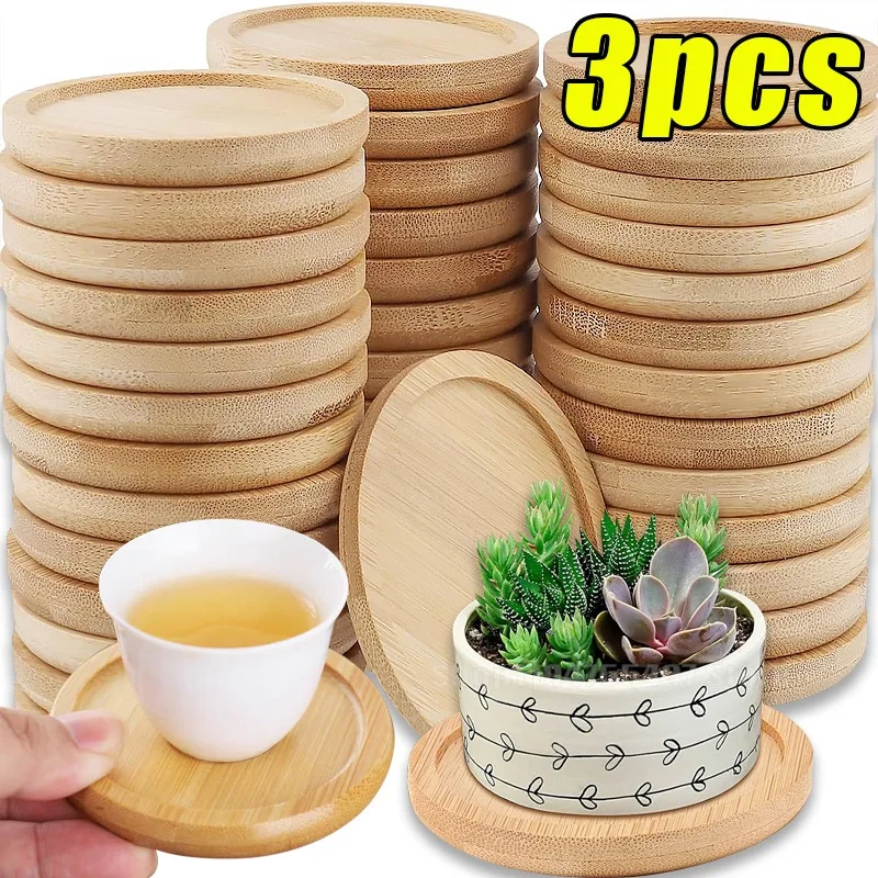 Einfacher Stil, Heimdekoration, Sukkulenten, Bonsai-Halter, rund, quadratisch, Blumentopfbasis, sechseckig, rechteckig, Bambusholz, Tablett, Teetasse, Kissen Image