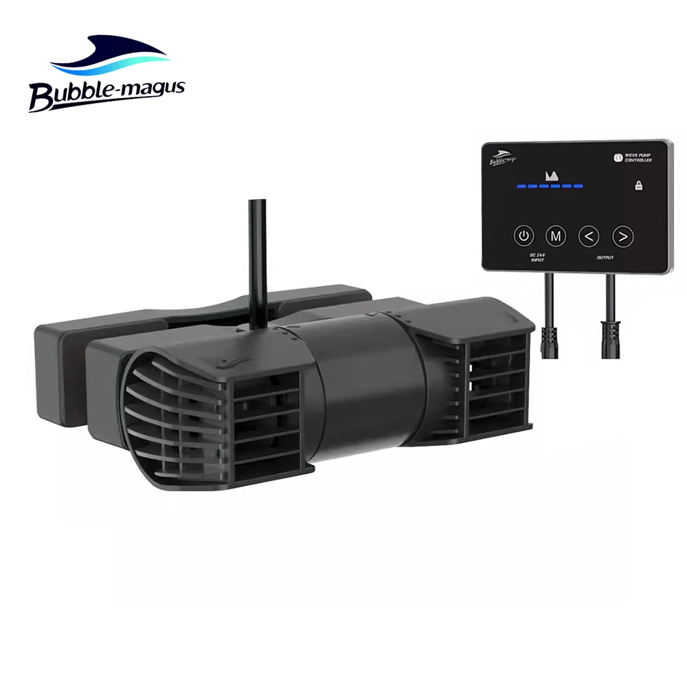 Neue DC24V 48W DW13000 Dual Einstellbare Kreuzstrompumpe Aquarium Wellenmacher mit Smart-Controller Image